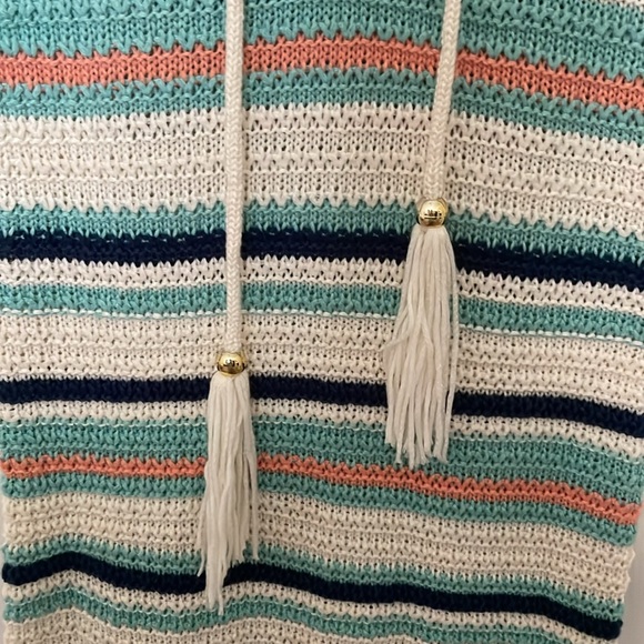 NWT Say What? Crochet Swimsuit Beach Cover Up V Neck Dress - Picture 5 of 6